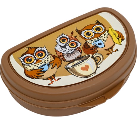 Бутербродница IDEA 15x10см (Совы) М 1201 совы