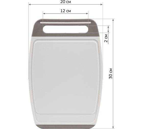 Доска разделочная IDEA ХЕВИ 300x200 мм, черный камень, М 1565 черный камень