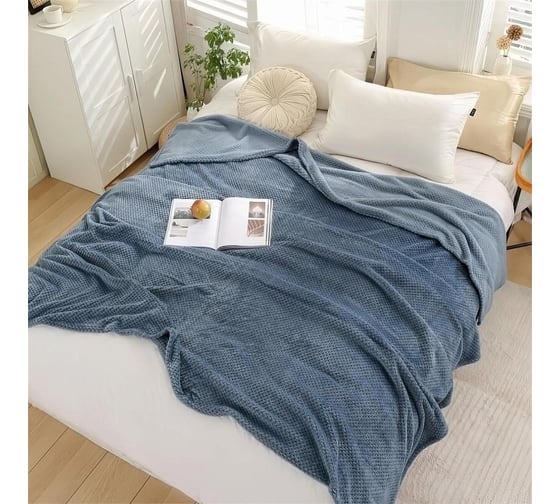 Плед велсофт WENGE 180x200 "Pinoli" Denim 995400