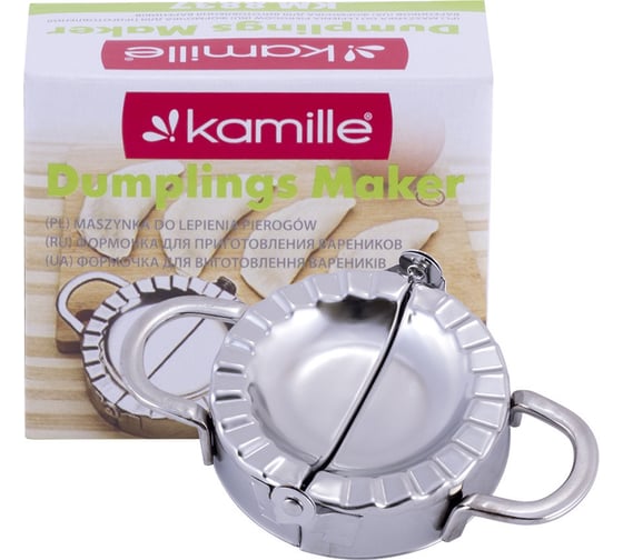 Форма для лепки вареников из нержавеющей стали Kamille 13x8,5x3см 8837