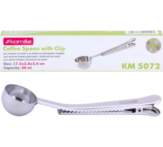 Мерная ложка для кофе с зажимом Kamille 5072