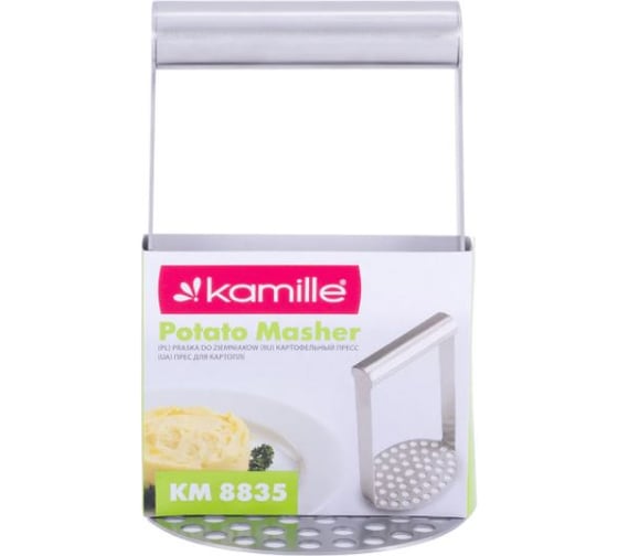 Пресс для картофеля Kamille из нержавеющей стали, 18x11x8.6см 8835