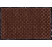 Входной ворсовый влаго-грязезащитный коврик ComeForte жаккард ромб 40x60 Коричневый HP-3603