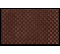 Придверный влаговпитывающий коврик ComeForte жаккард ромб 90x150 Коричневый HP-3623