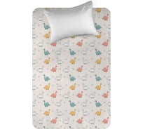Простыня WENGE перкаль, 214x150 см, Kids 60083-1 Cute Dino 894764