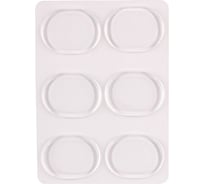 Накладки-подушечки для обуви Рыжий кот от мозолей и натирания, самоклеящиеся, в наборе 6 шт. 107991