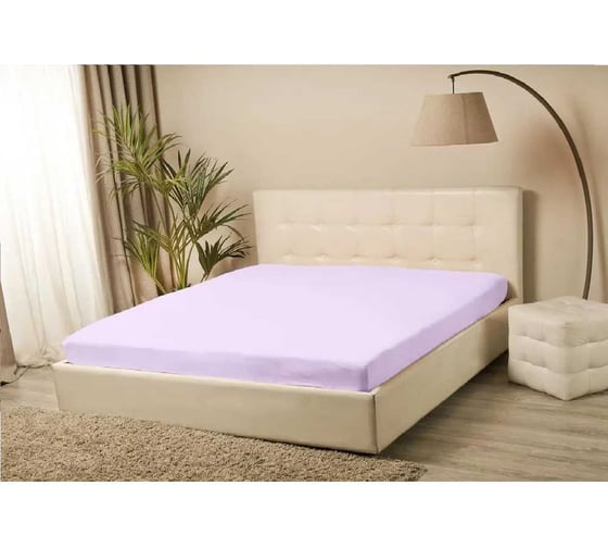 Простыня EDELSON TENCEL 140x200x30cм, арт. EPT-140 лаванда 1