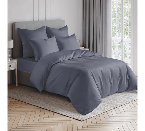 Простыня EDELSON TENCEL 90x200x30cм, арт. EPT-090 графит