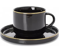 Чайная пара DOMENIK BLACK GOLD 200 мл DM3015