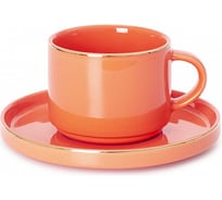 Чайная пара DOMENIK CORAL GOLD 200 мл DM3005