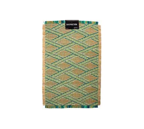 Сервировочная салфетка DOMENIK плетеная ETHNOSTYLE, зеленая DMP10