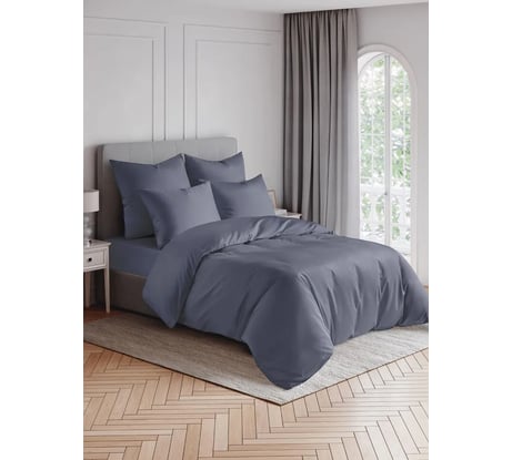 Пододеяльник EDELSON TENCEL 140x205 см EPT-15 графит