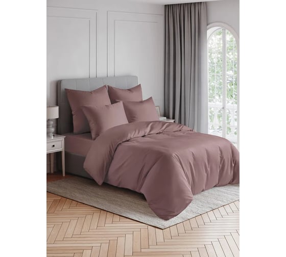 Простыня EDELSON TENCEL 200x200x30 cм EPT-200 мокко