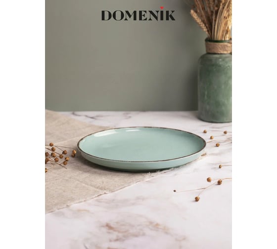 Обеденная тарелка DOMENIK DAILY бирюзовый, 24 см DMD101
