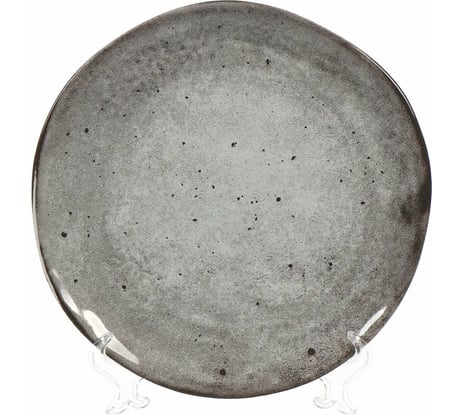 Обеденная тарелка DOMENIK STONE серый, 26 см DMD041