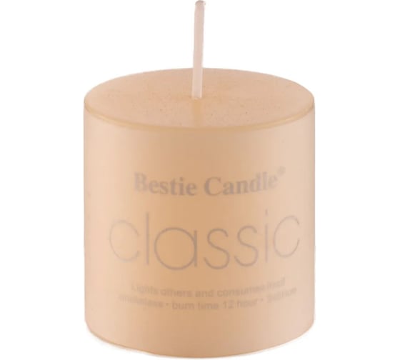 Свеча-столбик TODI Classic, размер 55 см, цвет жемчужный 806285245066