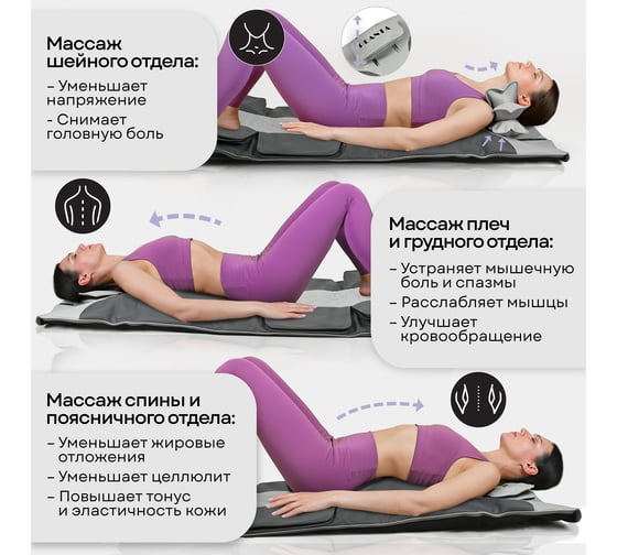 Массажный матрас PLANTA компрессионный, удлиненный MY-8000