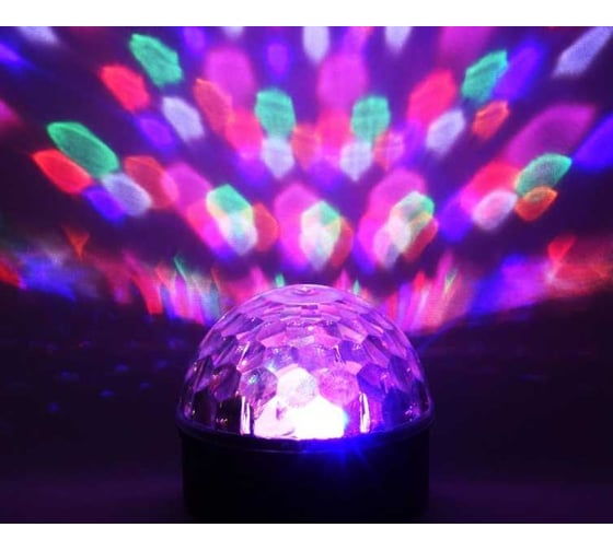 Шар-диско VEGAS  6 разноцветных LED ламп, MP3 проигрыватель, 55106