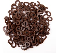 Крючок шторный BLITZ LF-300 100 шт на кольцо пластик 02 коричневый 291626