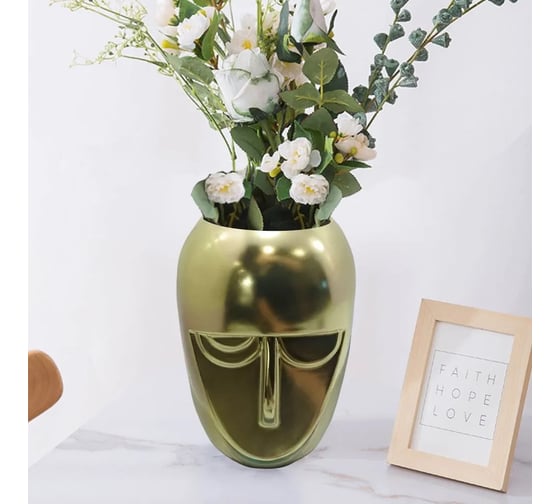 Ваза Homium Neo Gold Line, высота 20 см, цвет золотой neogoldline01