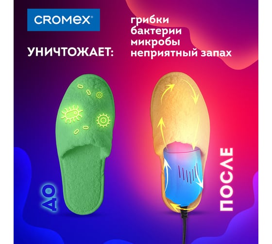 Сушилка для обуви электрическая, раздвижная ОФИСМАГ Cromex Sd4 12 Вт 456197