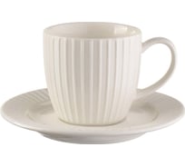 Чайная пара BILLIBARRI Carve Matt, фарфор, 250 мл 806153416394