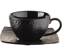 Чайная пара BILLIBARRI Wild Slate, фарфор, 225 мл, цвет черный 806882804852