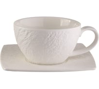 Чайная пара BILLIBARRI Wild Slate, фарфор, 225 мл, цвет белый 806548085992