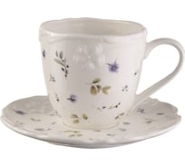 Чайная пара BILLIBARRI Royal Bine цветочный принт, фарфор, 275 мл 806667415312