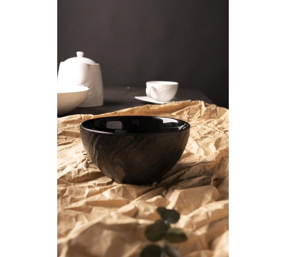Салатник BILLIBARRI Wild Slate фарфор, 12 см, черный 806164902056