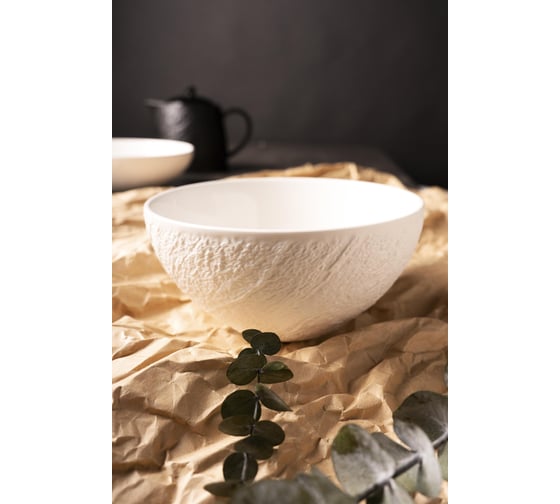 Салатник BILLIBARRI Wild Slate фарфор, 16 см, белый 806493048493