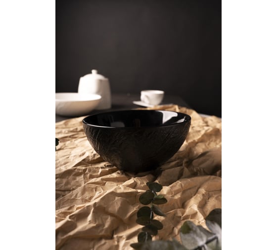 Салатник BILLIBARRI Wild Slate фарфор, 16 см, черный 806133663419