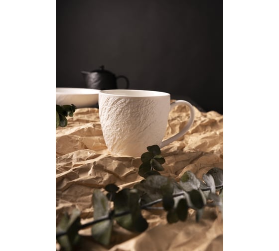 Кружка BILLIBARRI Wild Slate фарфор, 420 мл, белый 806877344224