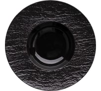 Тарелка для пасты BILLIBARRI Wild Slate фарфор, 25 см, черный 806345361784