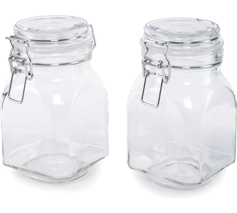 Набор банок Attribute 2 шт., 0.8 л, с бугельным замком JAR080-2