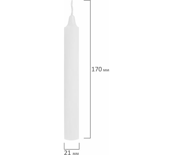 Свечи хозяйственные LAIMA Maxi Life, до 6 часов, комплект 25 шт., H=170 мм, D=21 мм, в коробке 609203