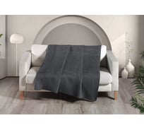 Плед Arya Home Arya Softy хлопок, 200x220 см, Темно-серый 8680943232137