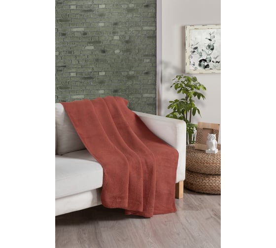 Плед Arya Home Arya Softy хлопок, 200x220 см, Красный 8680943232113