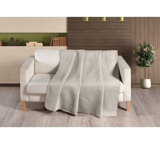Плед Arya Home Arya Softy хлопок, 200x220 см, Кремовый 8680943232090 1