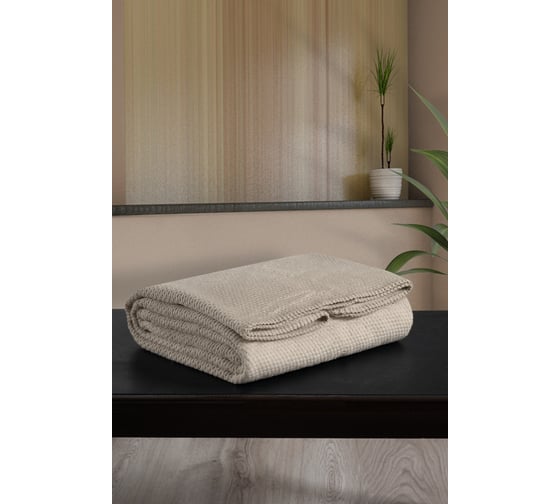 Плед Arya Home Arya Softy хлопок, 200x220 см, Бежевый 8680943232175