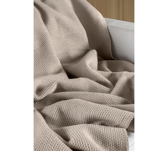Плед Arya Home Arya Softy хлопок, 200x220 см, Бежевый 8680943232175