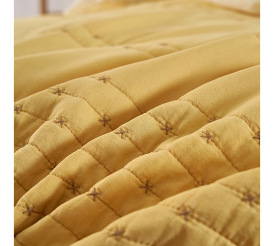 Покрывало Arya Home Arya Stone Washed Breeze 180x240 см, Желтый 8680943235350