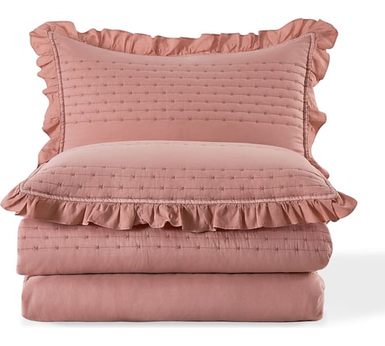 Покрывало Arya Home Arya Stone Washed Breeze 180x240 см, Розовый 8680943235374 1