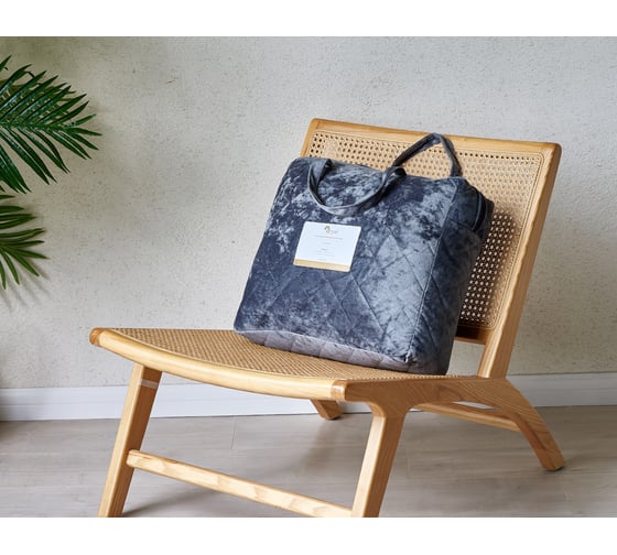 Покрывало Arya Home Arya Valentine 250x260 см, бархатное, с сумкой, Темно-серый 8680943228659