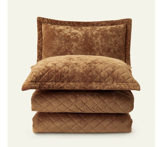 Покрывало Arya Home Arya Valentine 180x240 см, бархатное, с сумкой, Коричневый 8680943228628 1