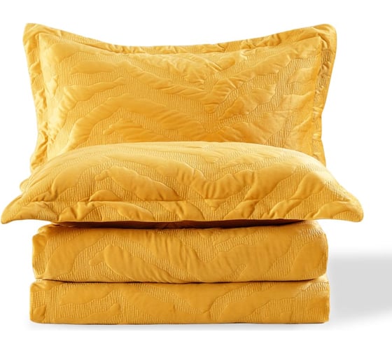 Покрывало Arya Home Arya Lady с вышивкой, 180x240 см, Горчичный 8680943235299 1