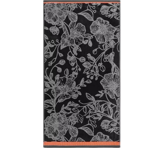 Полотенце велюровое Arya Home Arya Dinis 70x140, Черный 8680943231376