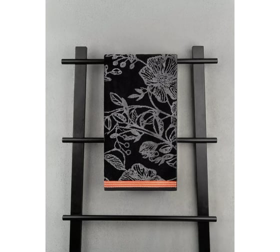 Полотенце велюровое Arya Home Arya Dinis 70x140, Черный 8680943231376