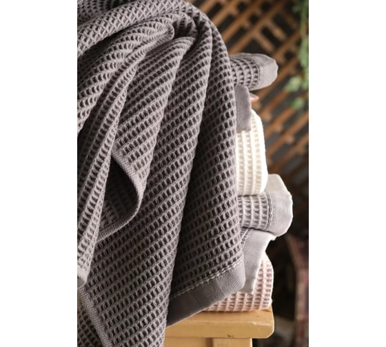 Полотенце вафельное Arya Home Arya Rob 50x90, Серый 8680943225764