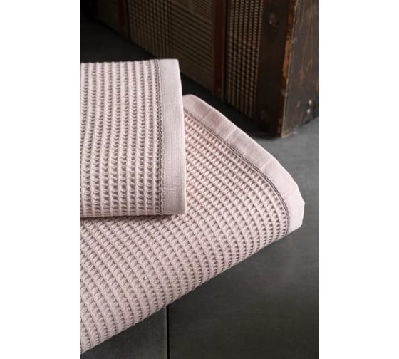 Полотенце вафельное Arya Home Arya Rob 70x140, Светло-розовый 8680943225832